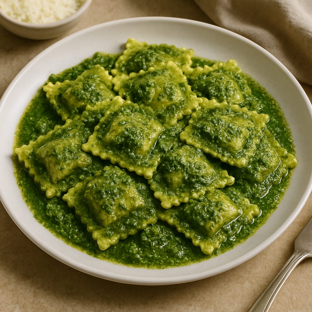 RAVIOLES PESTO ESPINACA 2 QUESOS