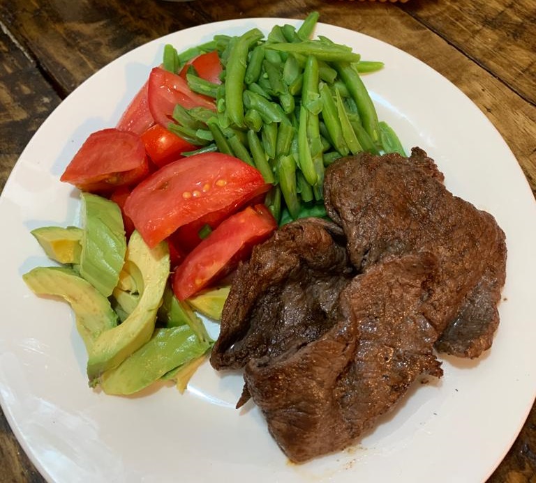 Churrasco al plato + jugo o bebida