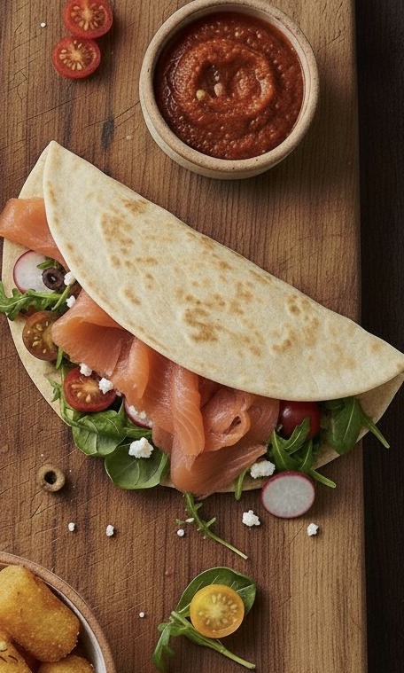 Piadina Salmón