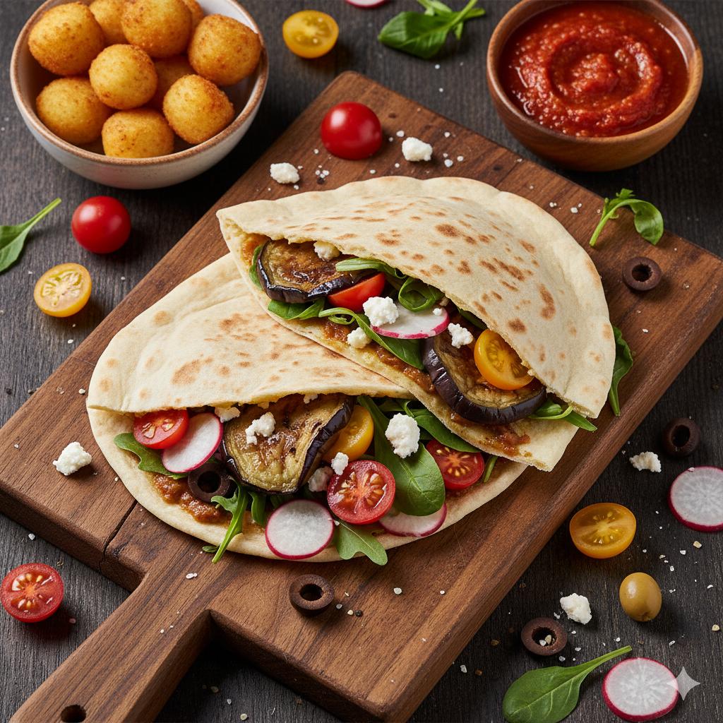 Piadina Berenjenas Encurtidas