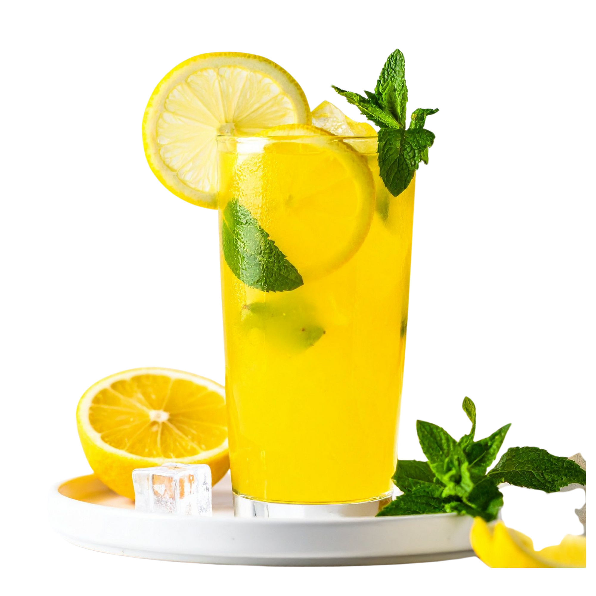 Limonada menta y jengibre